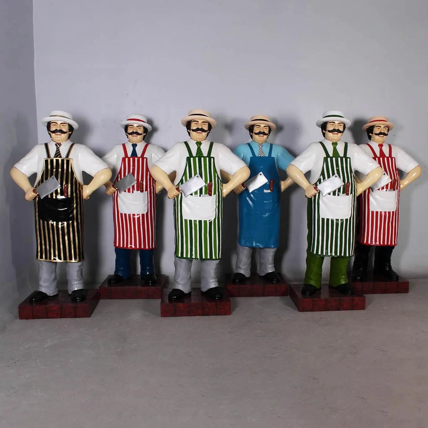 Butcher in Red Life Size Statue R0155-100117-H