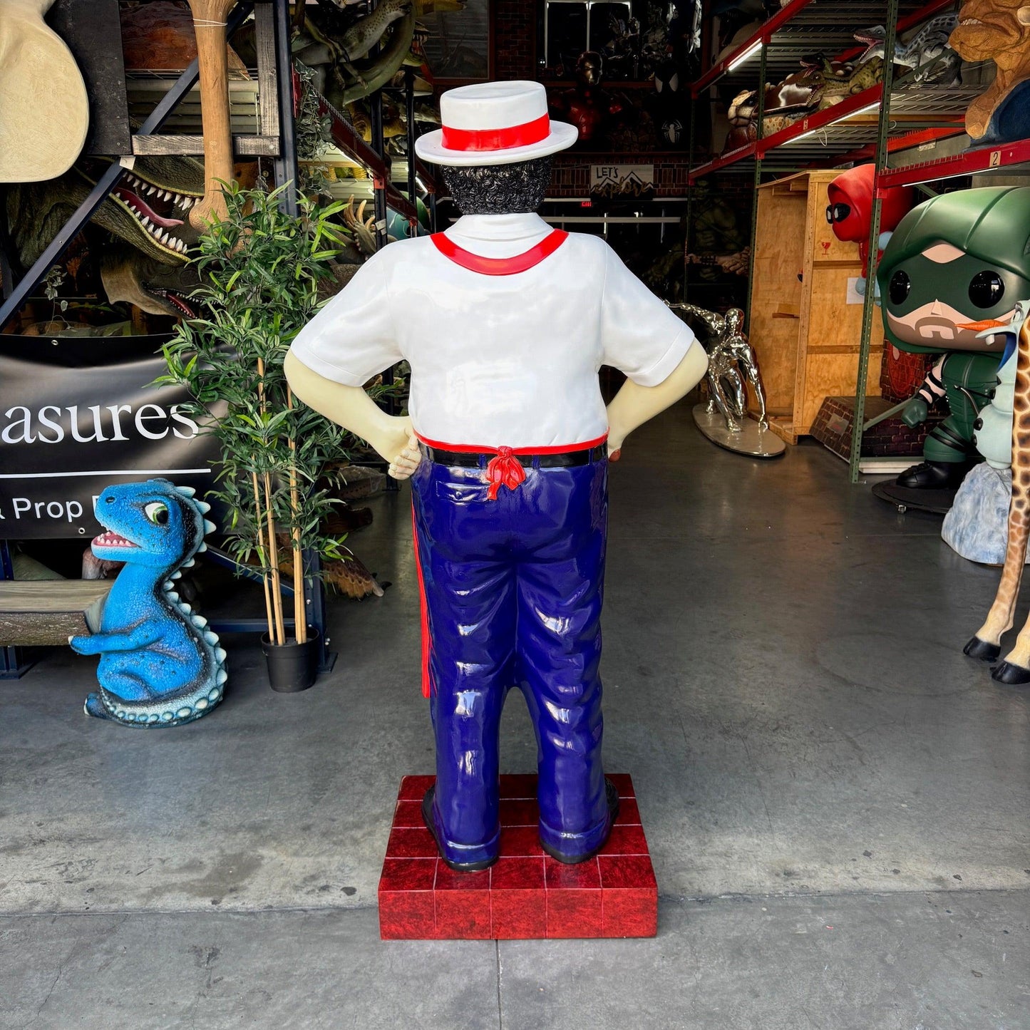 Butcher in Red Life Size Statue