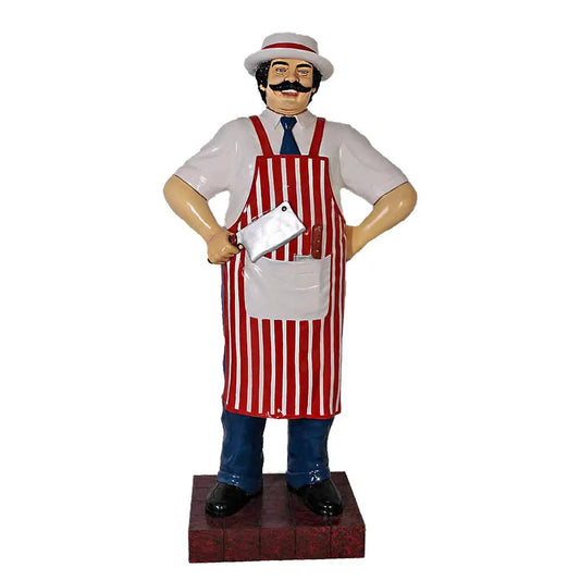 Butcher in Red Life Size Statue R0155-100117-H