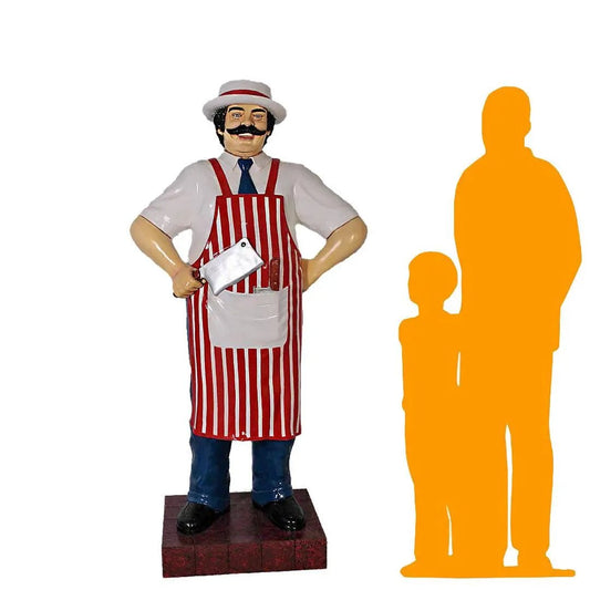 Butcher in Red Life Size Statue R0155-100117-H