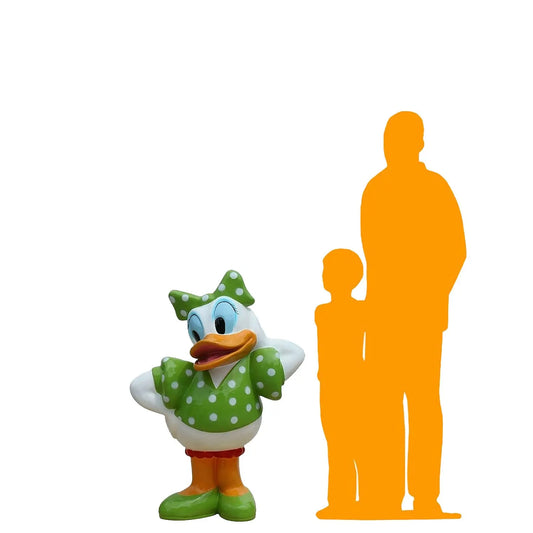 Cartoon Daisy White Duck Statue CC050-1022-AR