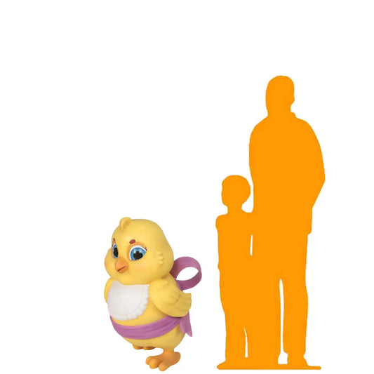 Comic Easter Chick With Bib Statue A0843-1035-T