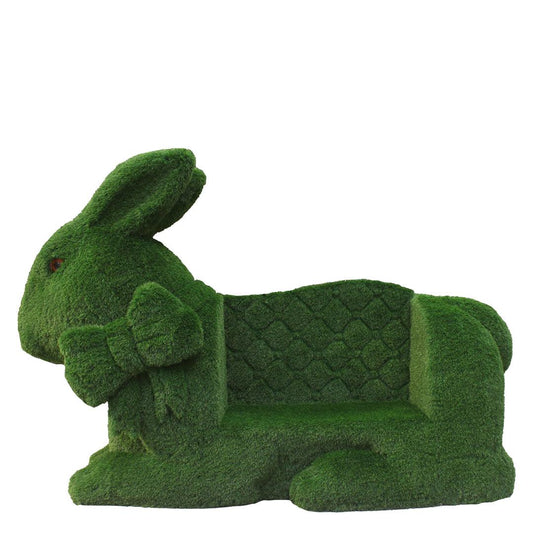 Grass Bunny Sofa Bench Statue - LM Treasures Prop Rentals