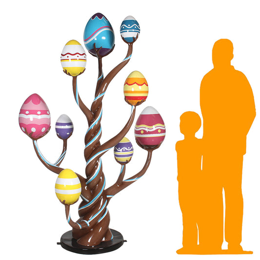 Chocolate Easter Egg Tree Statue S0331-1085-T