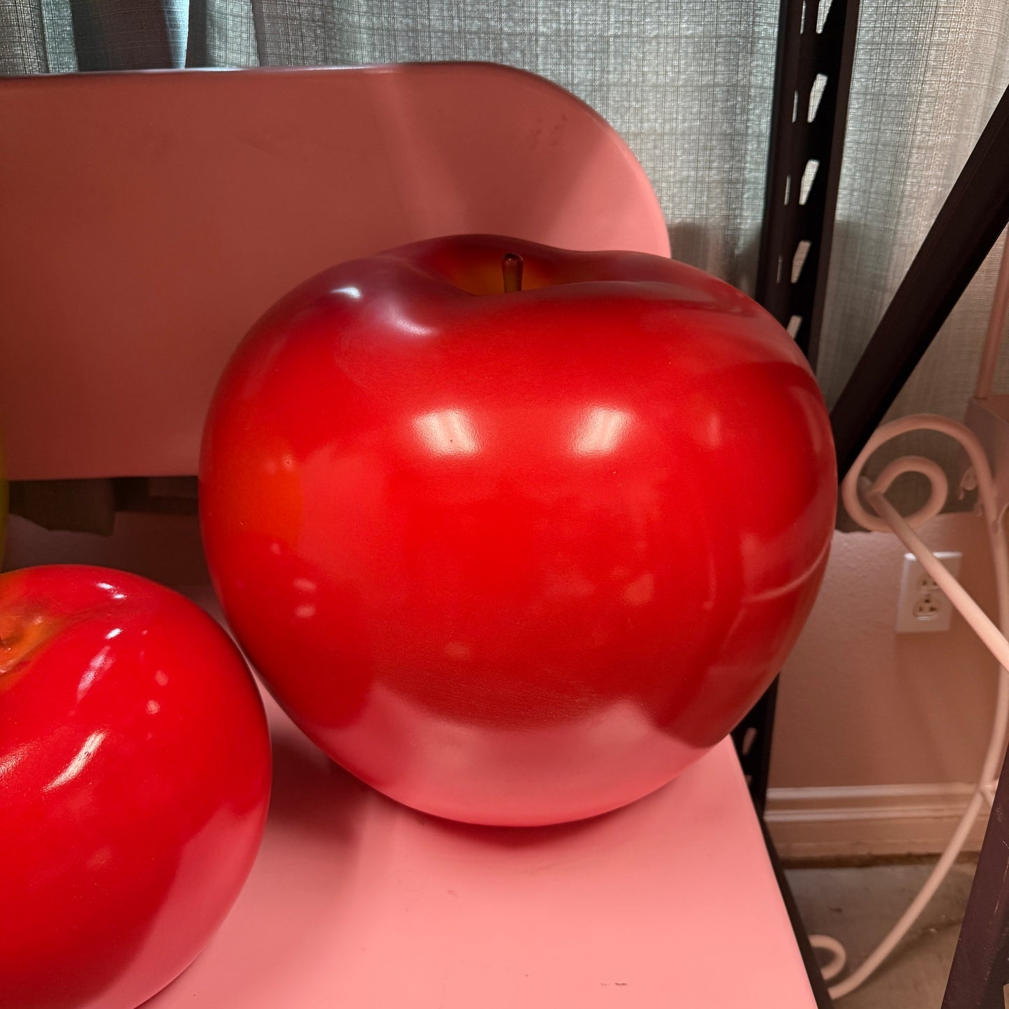 Medium Red Apple Statue