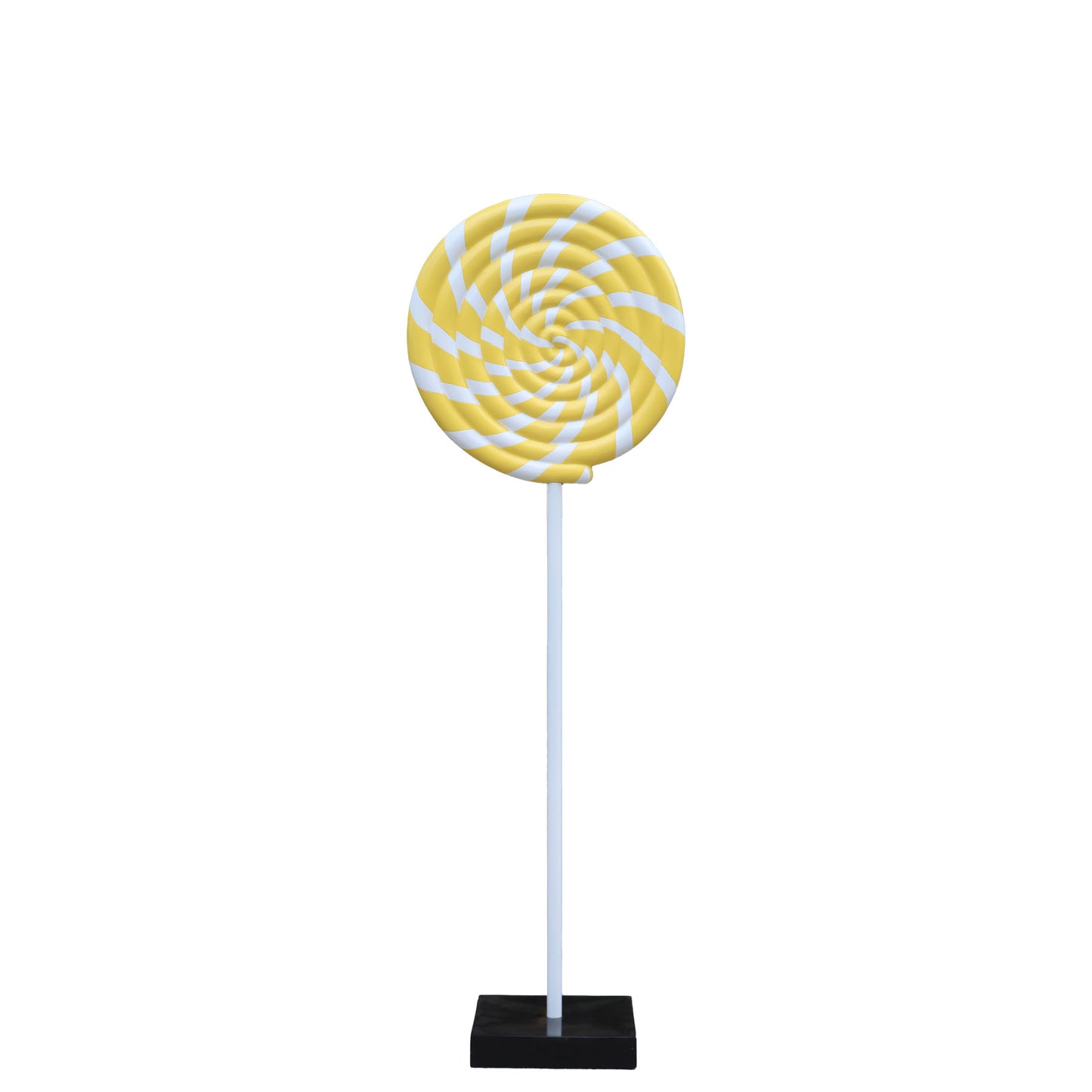 Yellow Swirl Lollipop Statue