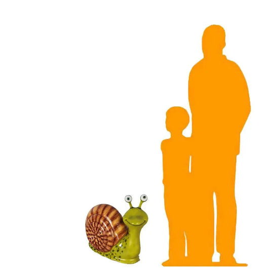 Comic Male Snail Statue A0279-110027-H