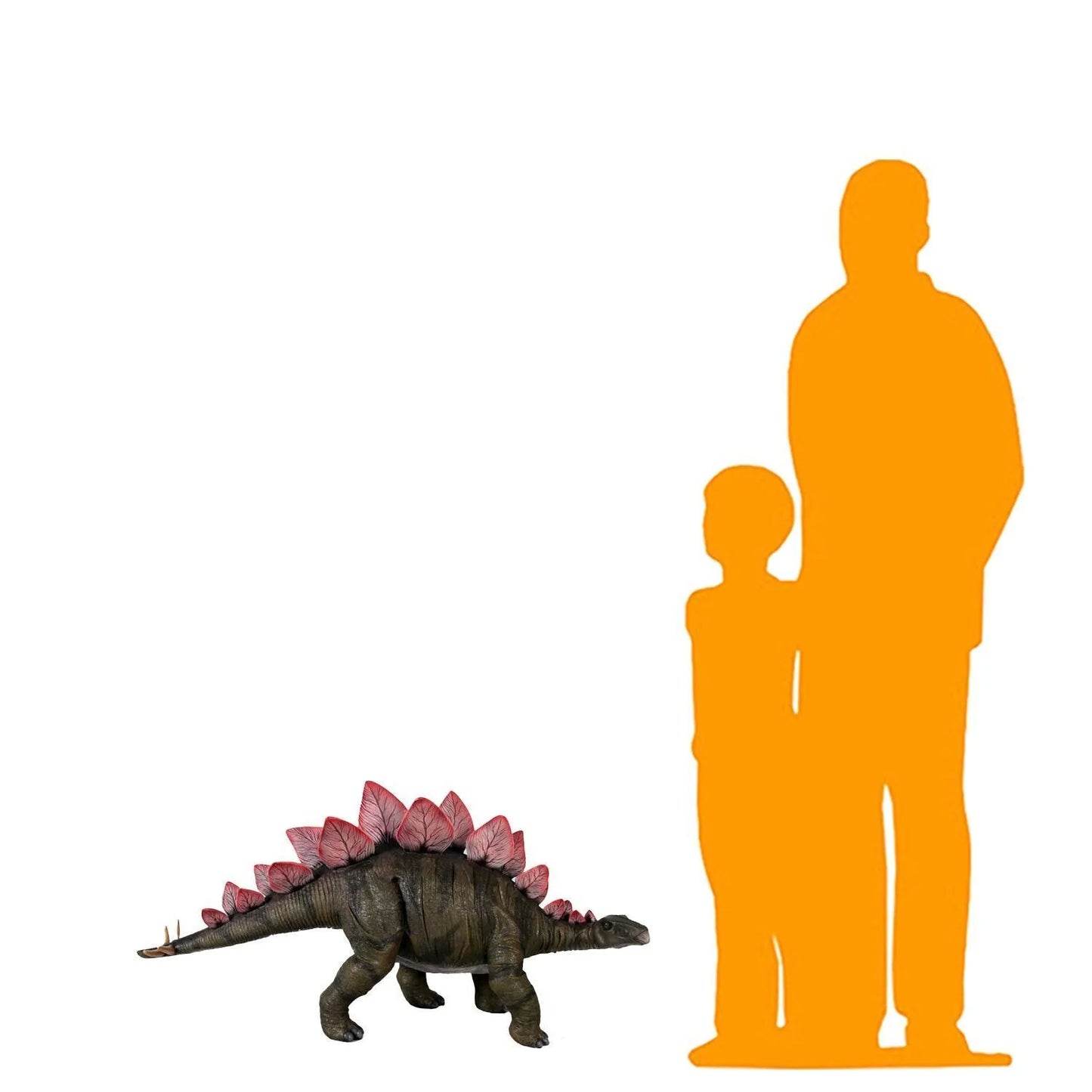 Small Stegosaurus Dinosaur Statue