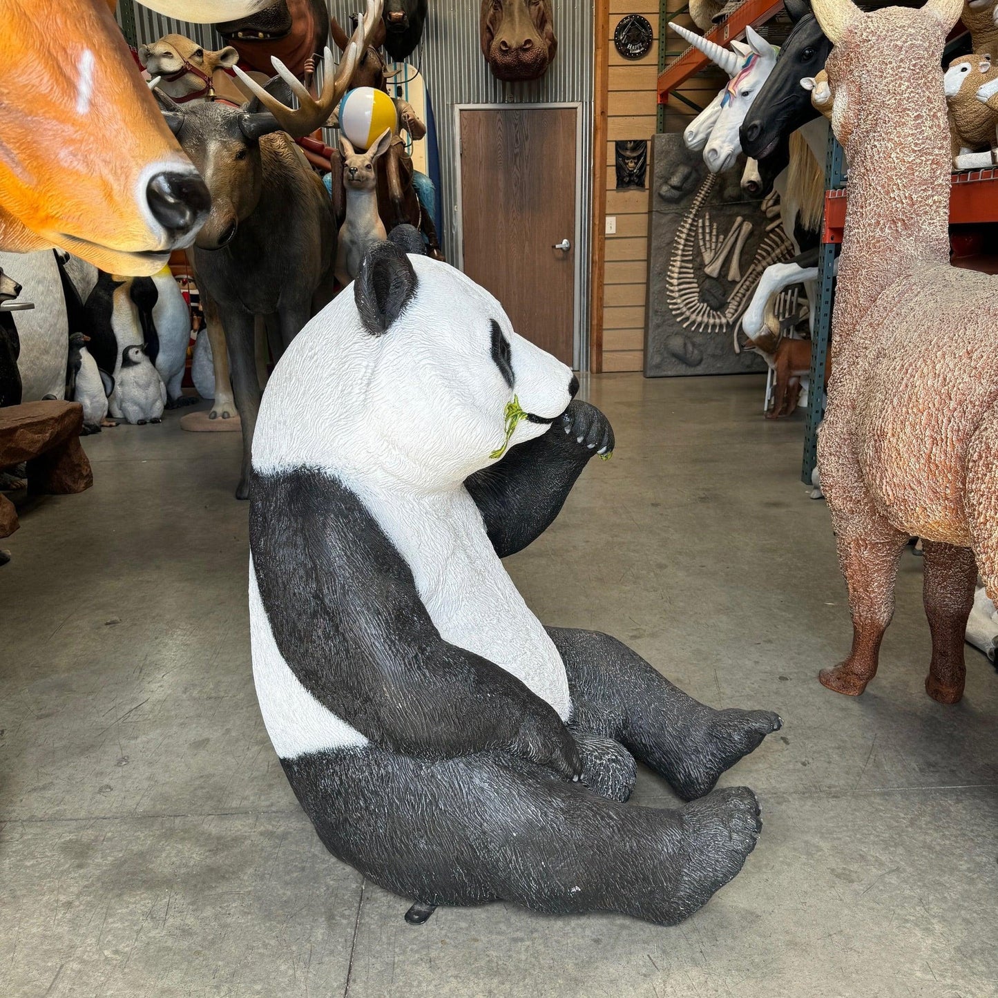 Eating Panda Statue