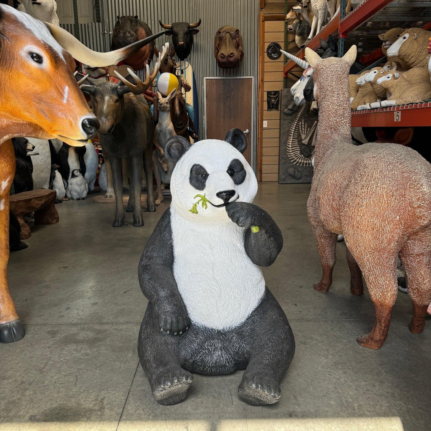 Eating Panda Statue