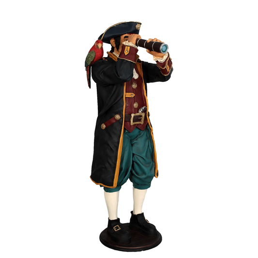 Pirate Captain Paruche Life Size Statue - LM Treasures Prop Rentals