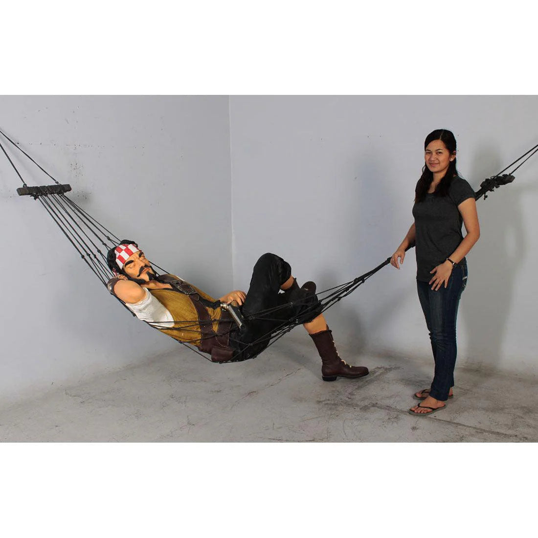 Pirate in Hammock Life Size Statue