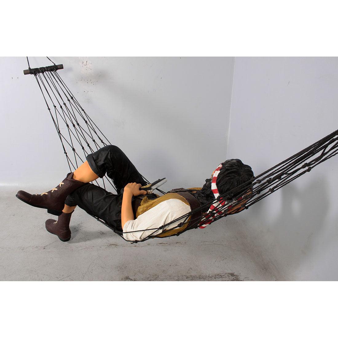 Pirate in Hammock Life Size Statue