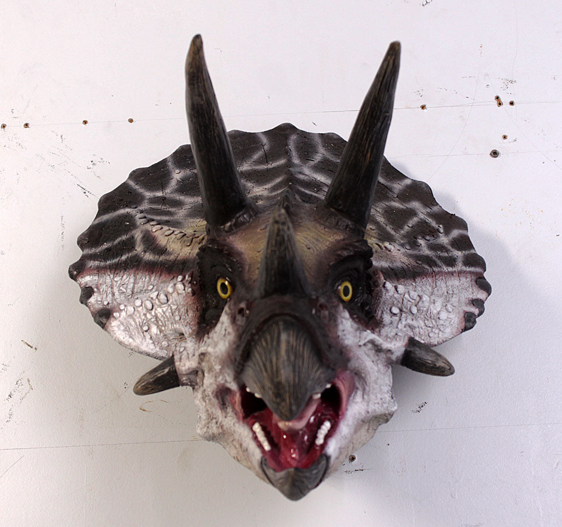 Small Triceratops Dinosaur Head Statue
