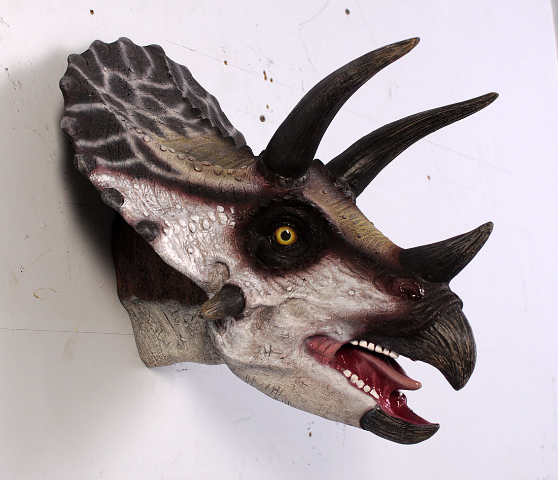 Small Triceratops Dinosaur Head Statue