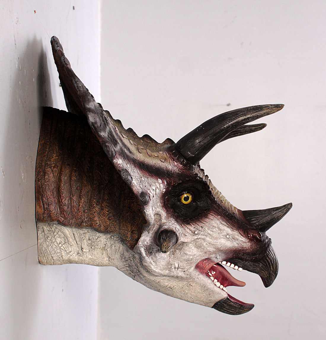 Small Triceratops Dinosaur Head Statue