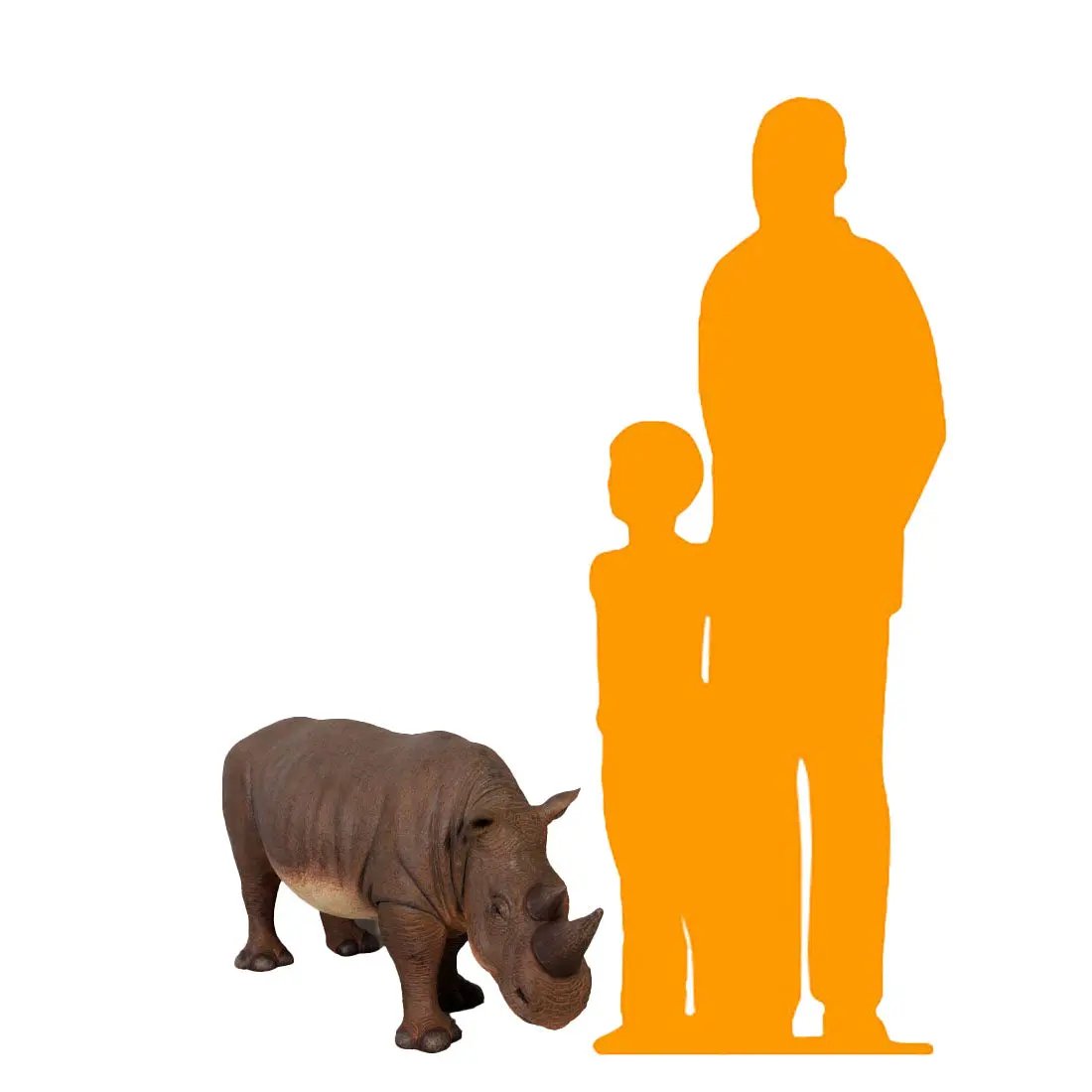 Baby Rhinoceros Statue A0221-110083-H