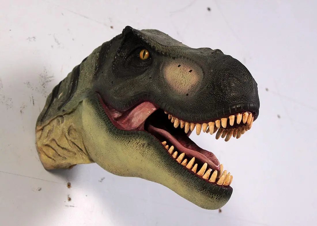 Small T-Rex Dinosaur Head Statue A0222-110085-H