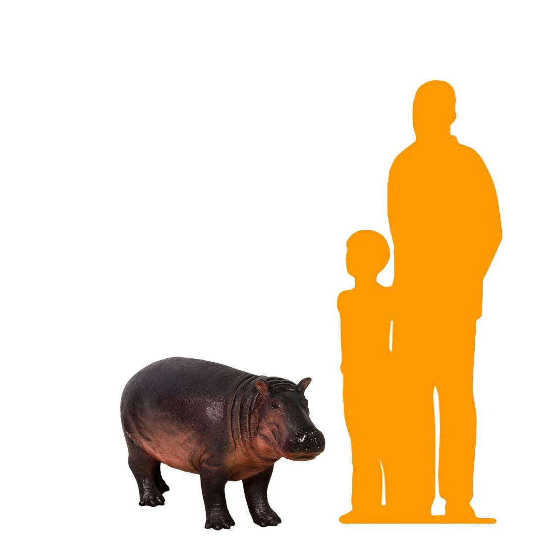 Baby Hippo Statue