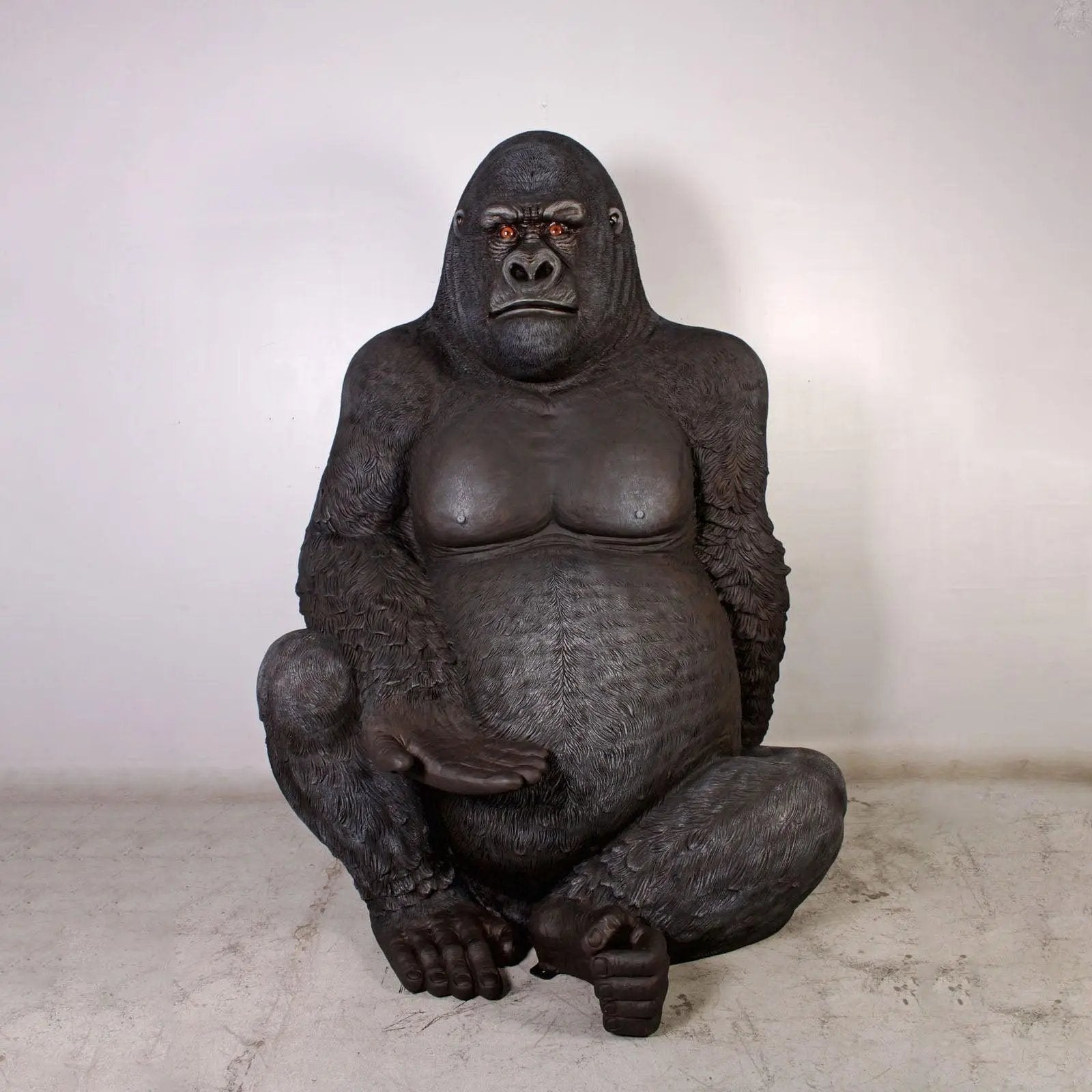 Jumbo Silver Back Gorilla Statue A0364B-110088-H