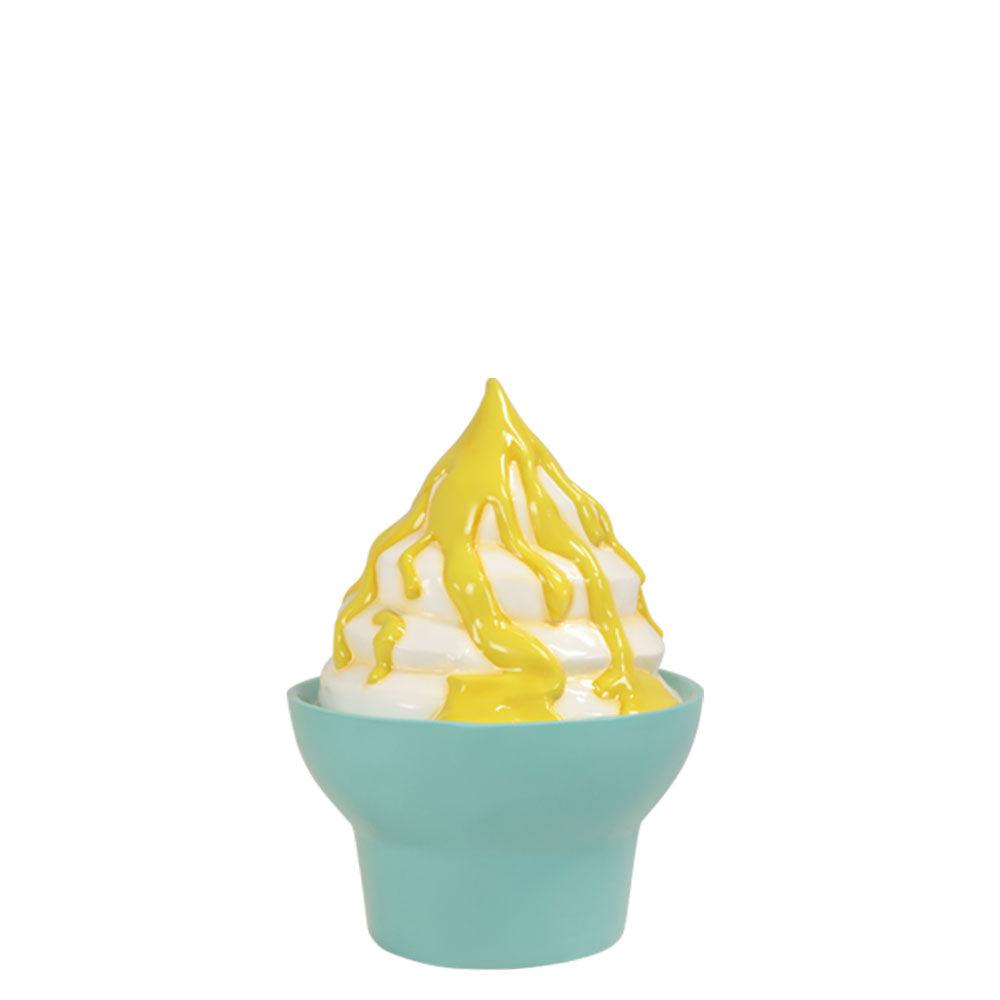 Ice Cream Vanilla Sundae Cup Statue - LM Treasures Prop Rentals