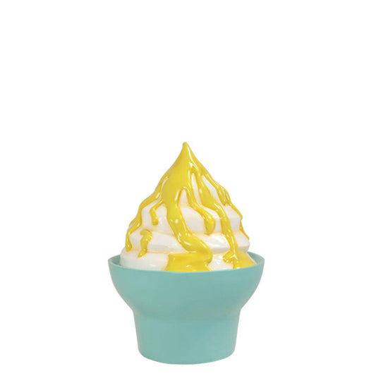 Ice Cream Vanilla Sundae Cup Statue - LM Treasures Prop Rentals