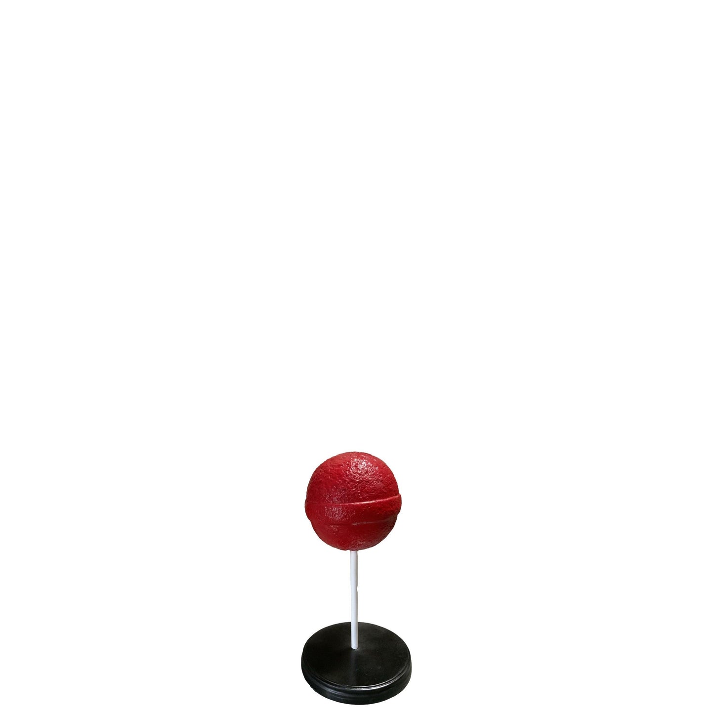 Small Red Sugar Pop Over Sized Statue - LM Treasures Prop Rentals