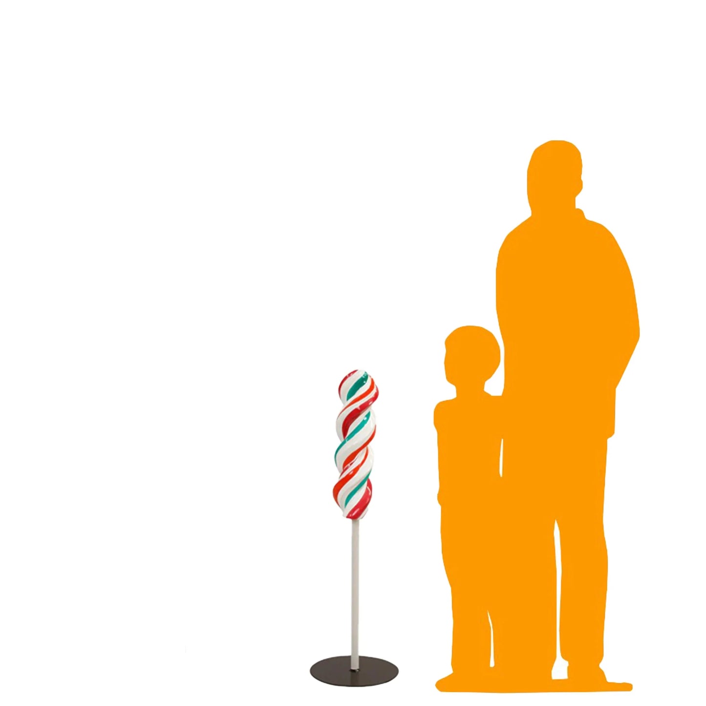 Small Twist Lollipop Statue