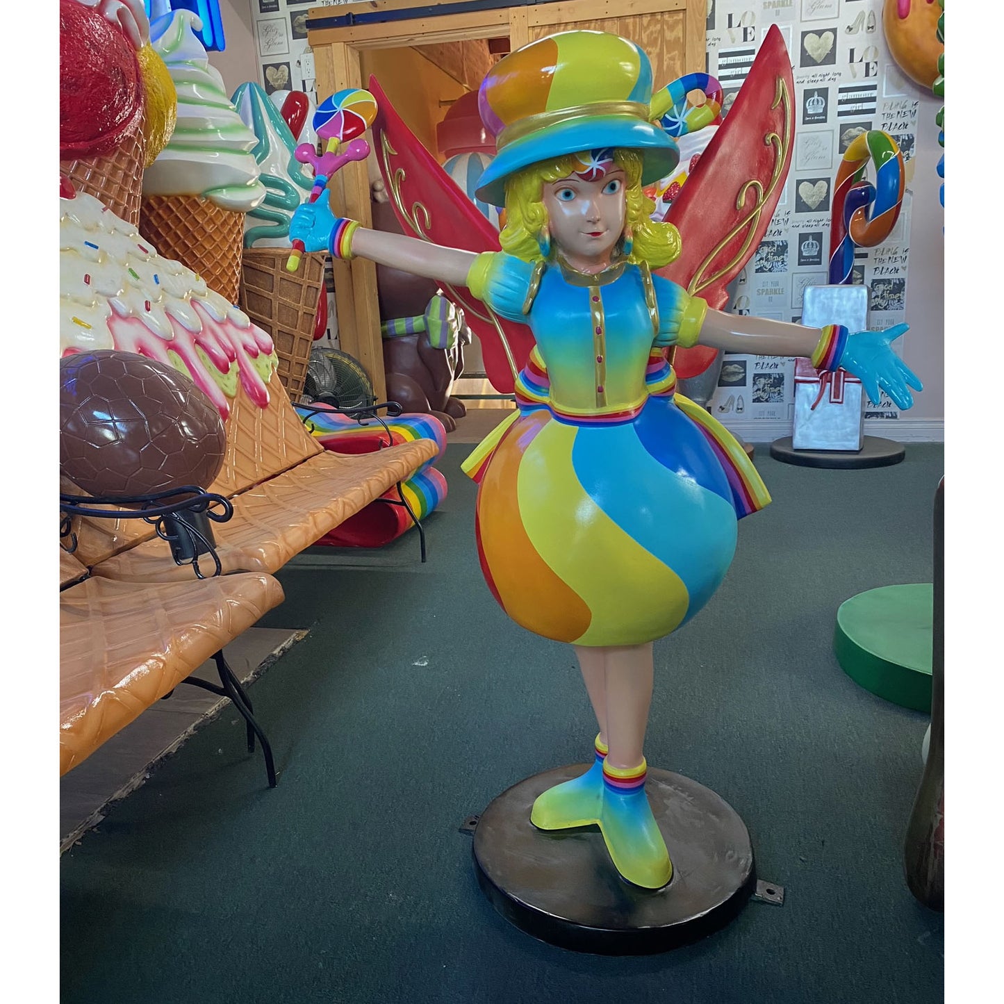 Rainbow Candy Fairy Statue