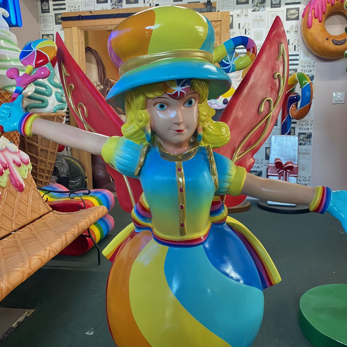 Rainbow Candy Fairy Statue