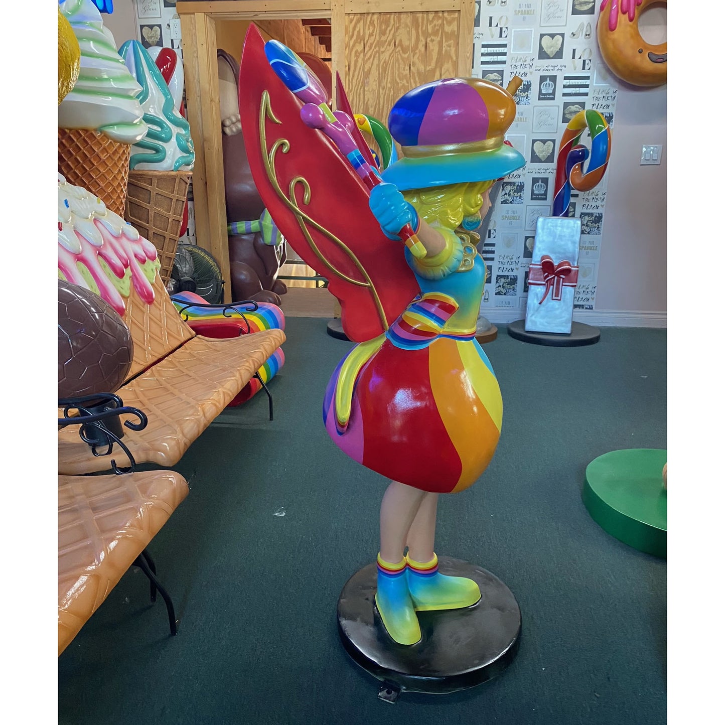 Rainbow Candy Fairy Statue