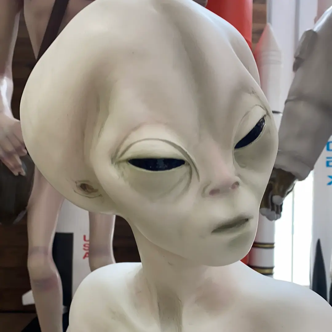 Alien Sitting With Cigar Life Size Statue LS250-1134-A