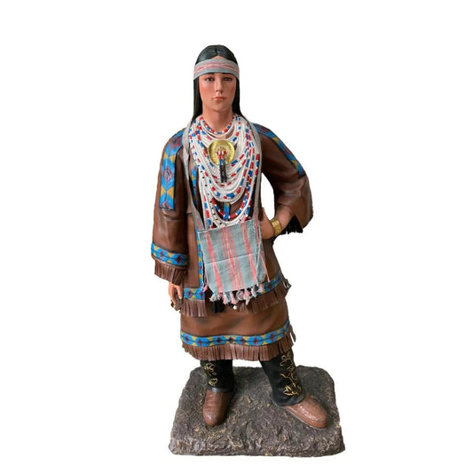 Indian Native American Woman Statue - LM Treasures Prop Rentals