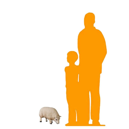 Texelaar Baby Sheep Head Down Statue A0292-120022-H