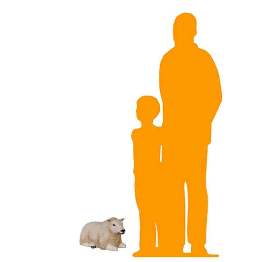 Texelaar Baby Sheep Laying Statue A0293-120023-H