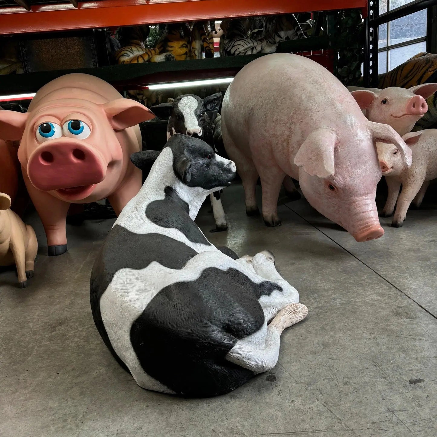 New Born Calf Laying Statue A0299-120047B-H