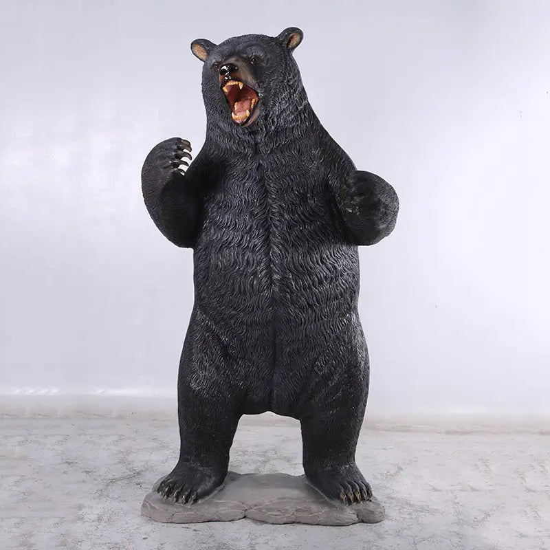 Growling Black Bear Statue A0895B-120049-H
