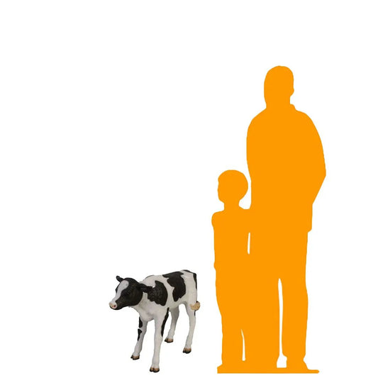 New Born Calf Standing Statue A0319-120076-H