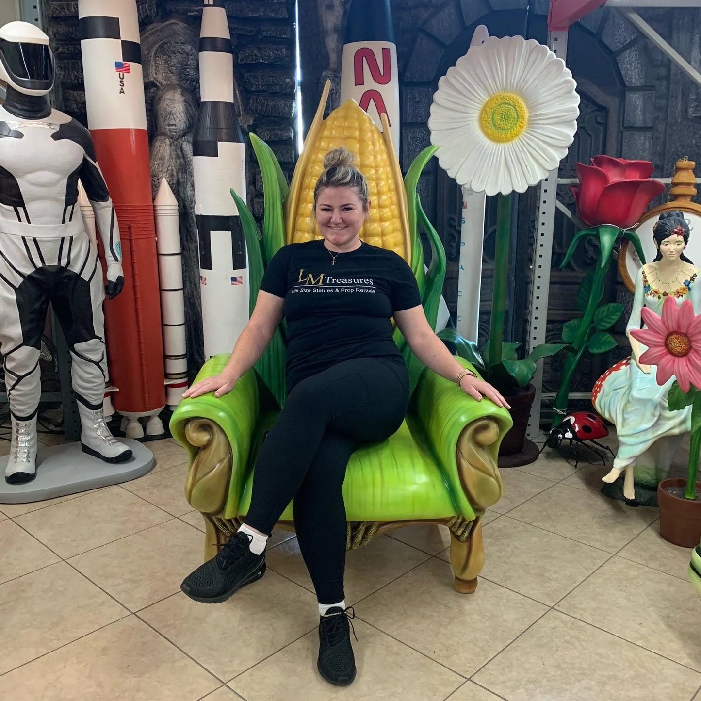 Corn Throne Statue