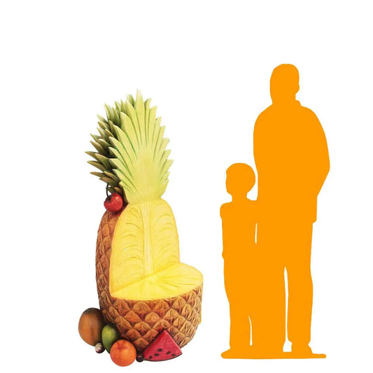 Pineapple Chair Statue R0366-1218-T