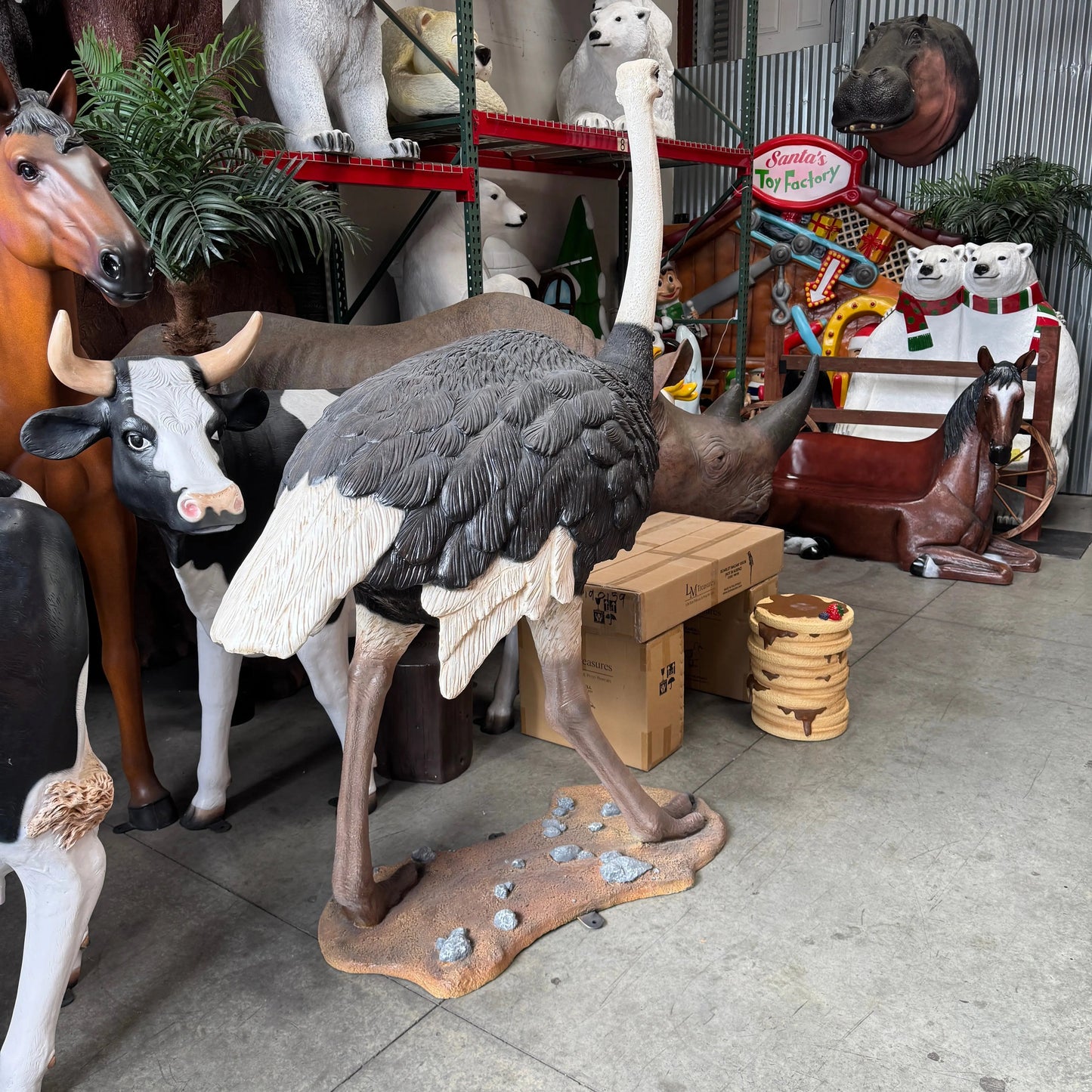 Ostrich Statue A0525-130003-H