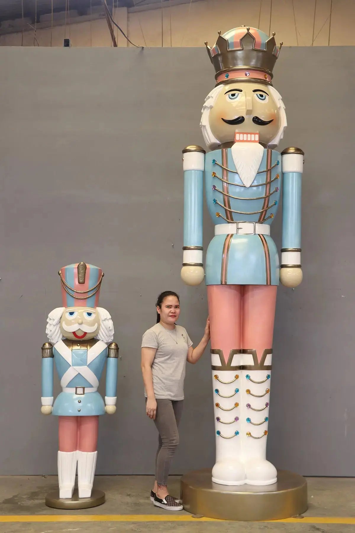 Giant 12ft Pastel Nutcracker Christmas Statue S0190P-130010-H