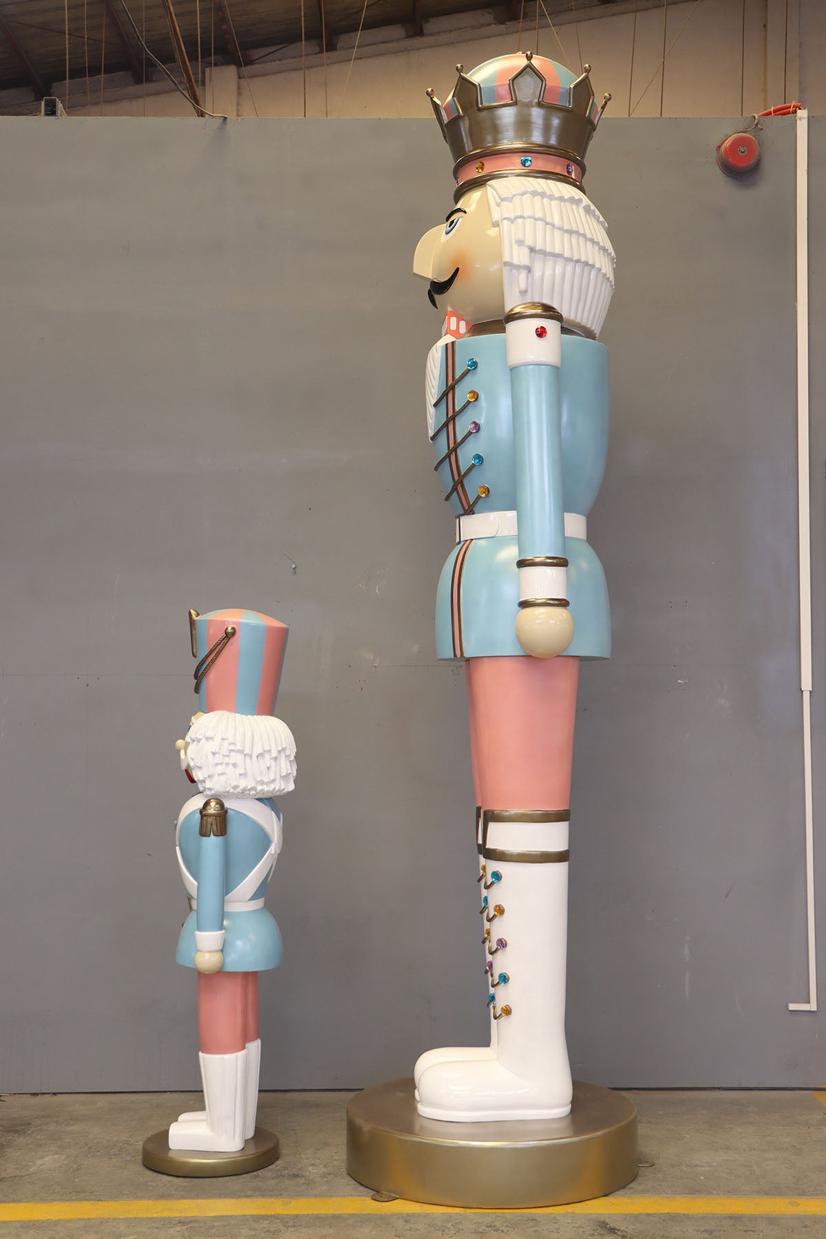 Giant 12ft Pastel Nutcracker Christmas Statue