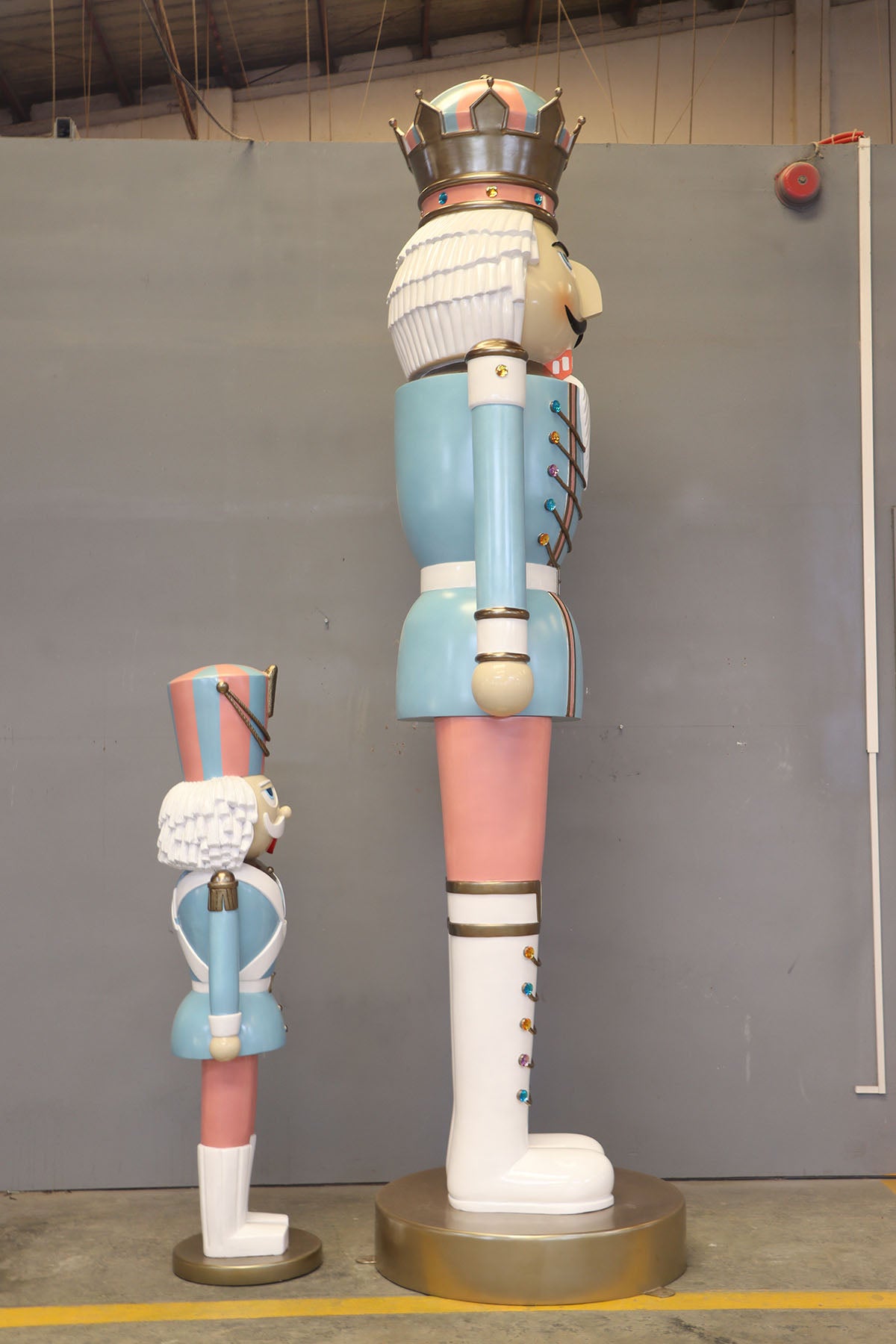 Giant 12ft Pastel Nutcracker Christmas Statue