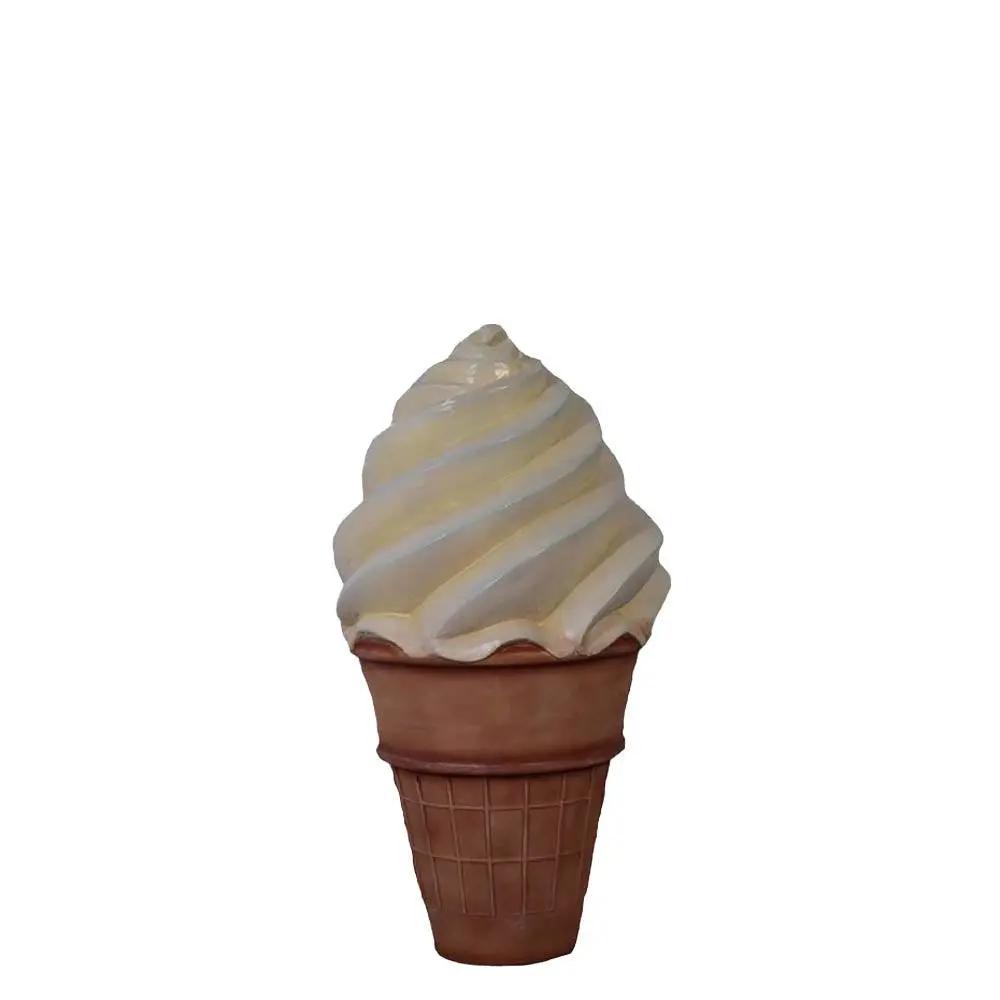 Vanilla Soft Serve Ice Cream Statue - LM Treasures Prop Rentals