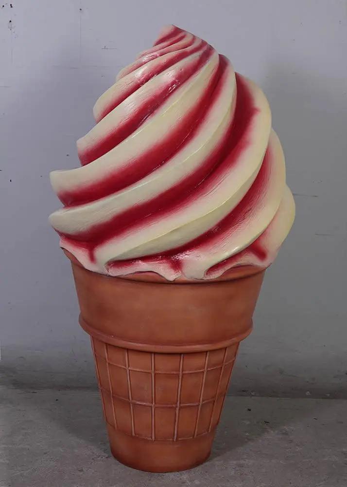 Strawberry Soft Serve  Ice Cream Statue R0223S-130016-H
