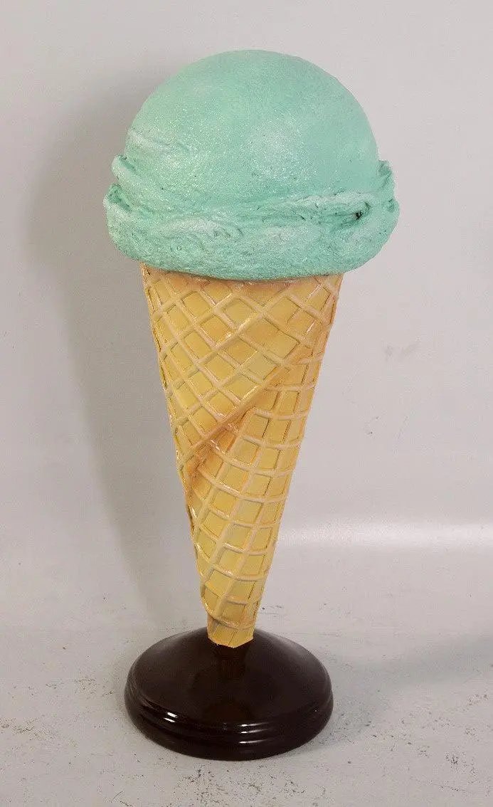 Mint Green One Scoop Ice Cream Statue R0194M-130017-H