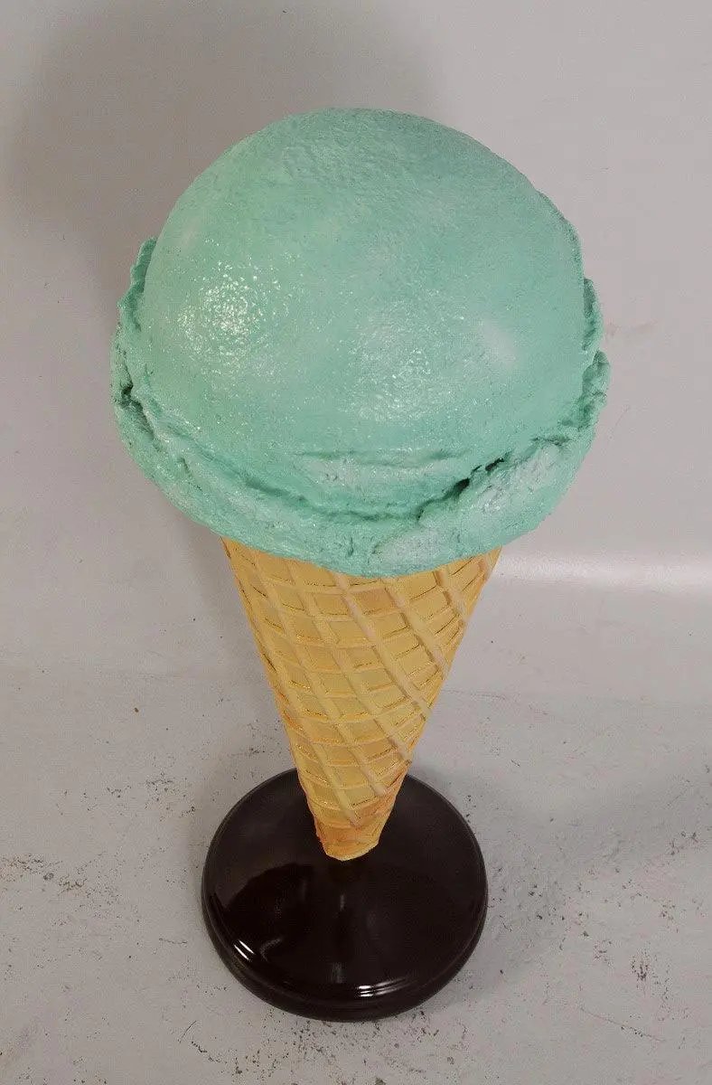 Mint Green One Scoop Ice Cream Statue R0194M-130017-H
