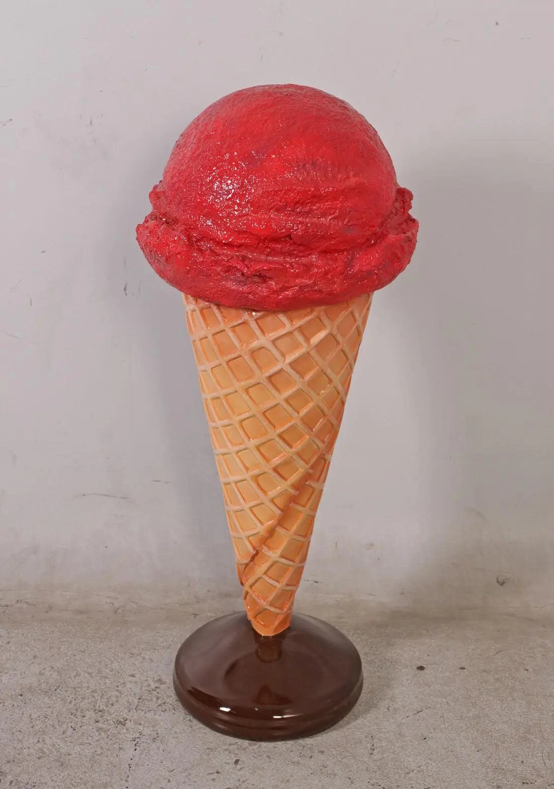 Strawberry One Scoop Ice Cream Statue R0194S-130017-H