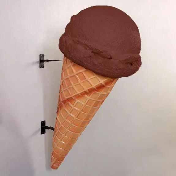 Hanging Chocolate One Scoop Ice Cream Statue R0195C-130018-H
